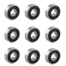 608 2RS Ball Bearings 10 Pcs Rubber Sealed Miniature Deep Groove Skateboard