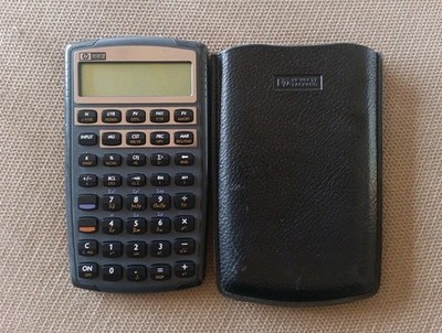 HP 10BII Financial Calculator, Black With Case 