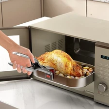 Stainless Steel Anti-Scalding Hot Bowl Plate Gripper Clips Tongs Clamp Holder