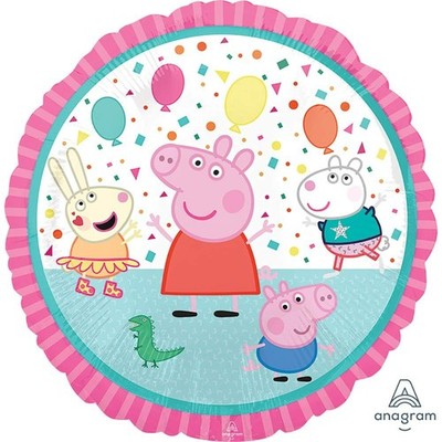 Anagram 18'' Peppa Pig Foil Balloon, Multicolor