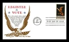 US COVER REGISTER AND VOTE FIRST DAY ISSUE KHOL KRAFT CACHET