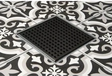 Oatey 4 Inch Vivante Shower Drain kit Matte Black VT32040