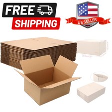 25 Packs 8"x6"x4" Small Kraft Cardboard Shipping Boxes for Mailing, Packing a...
