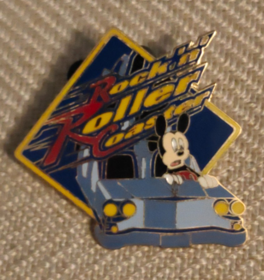 Vintage Rock 'N' Roller Coaster Pin 2000 Walt Disney World Mickey Mouse