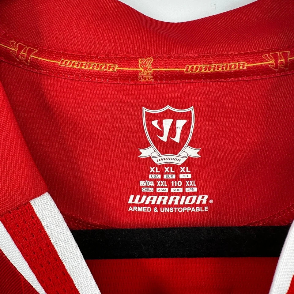 利物浦足球俱乐部 2013-14 杰拉德 8 战士长袖足球球衣男式 XL 红色 — 第 4/4 张图片