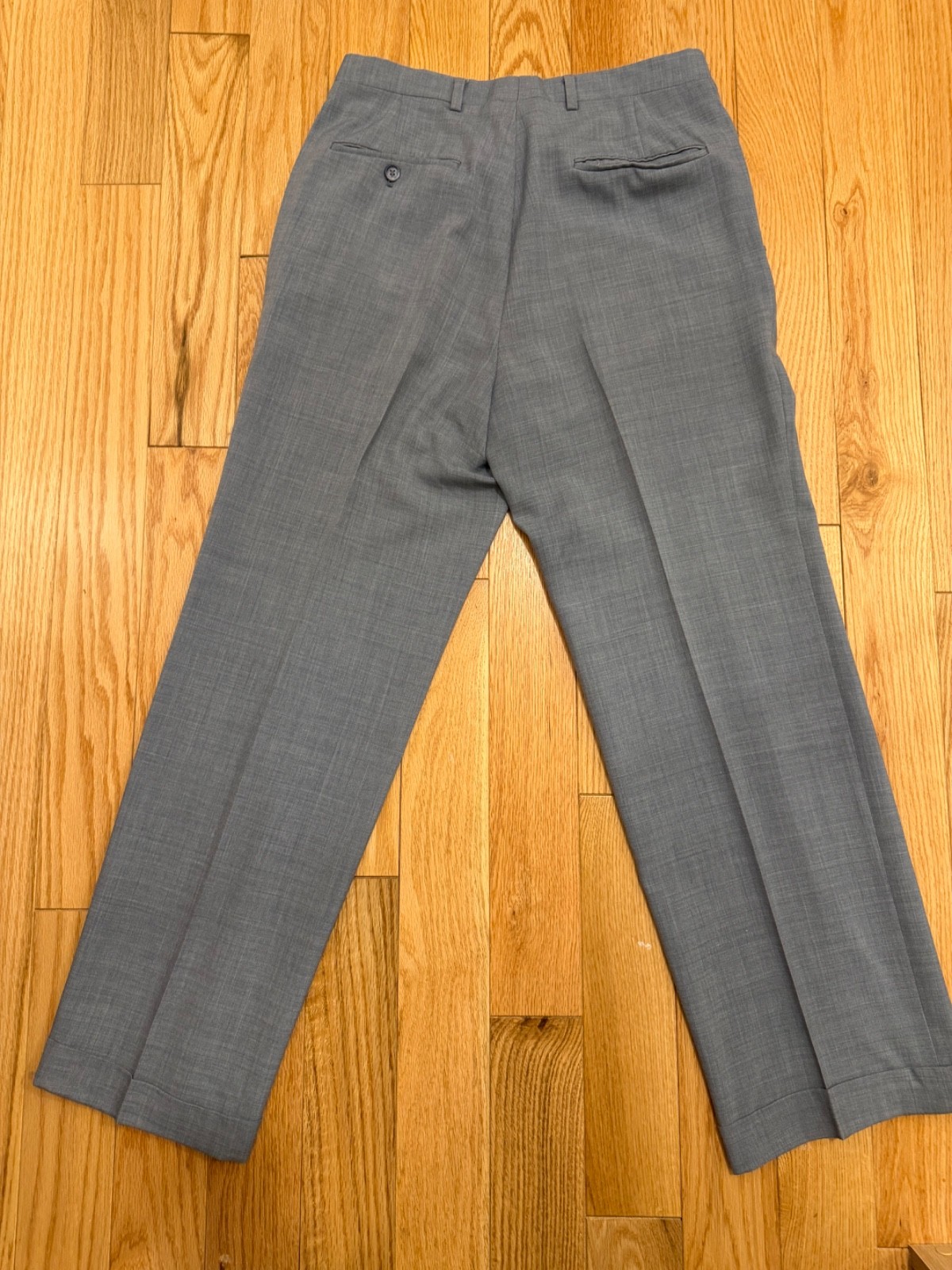 Vintage Hart Schaffner Marx Dress Pants 32x29 Flat Front Blue Classic