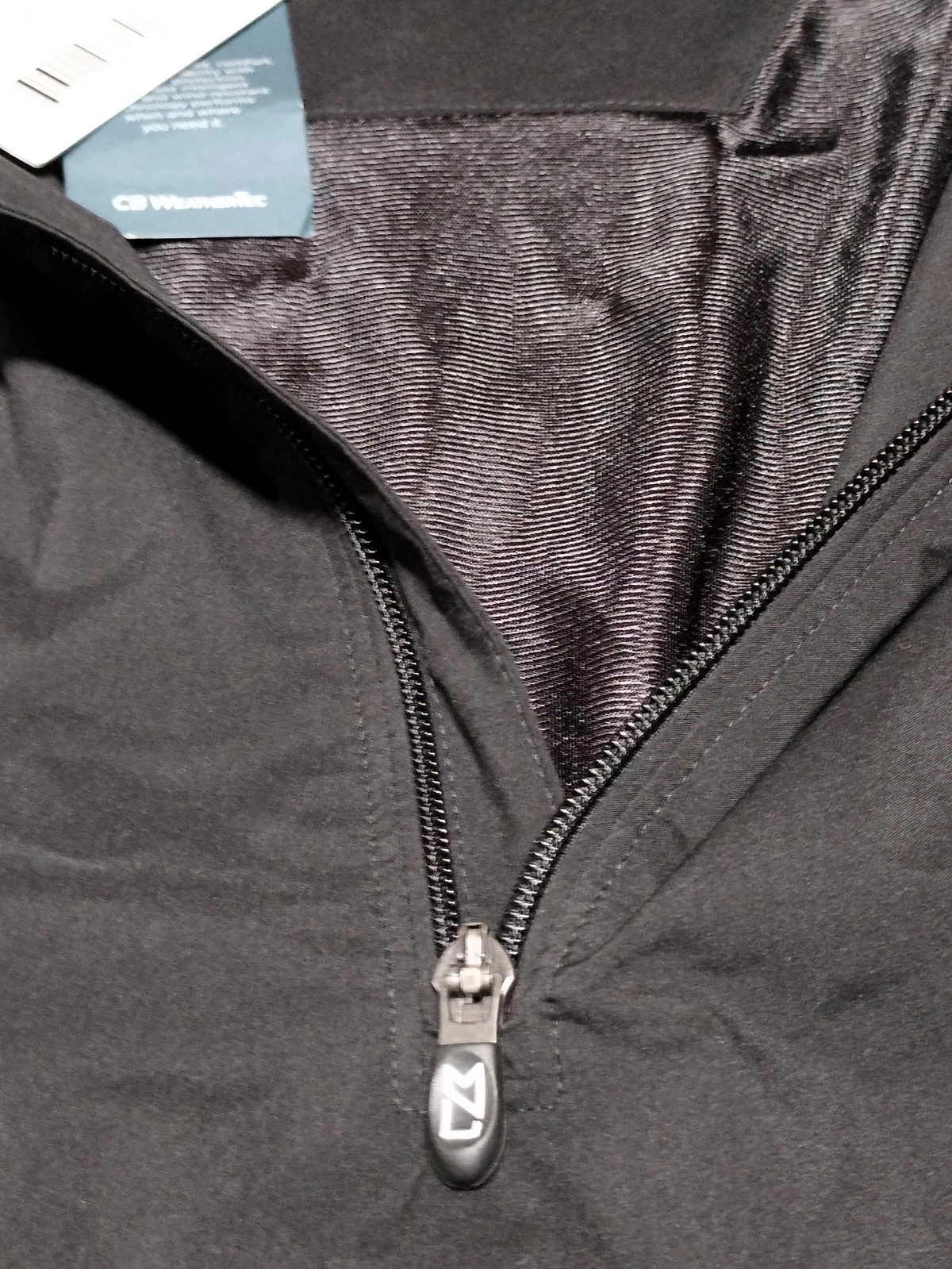 Cutter & Buck Breaker Half Zip Pullover Popover Jacket Golf Black Weathertec XXL image 8