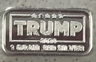 Trump 2024 1 Gram .999 Fine Silver Bar Smaller than a dime