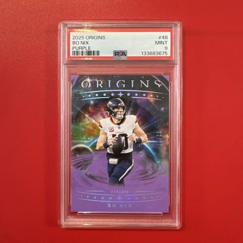 2025 Origins Bo Nix Purple /17 PSA 9 Broncos 🔥