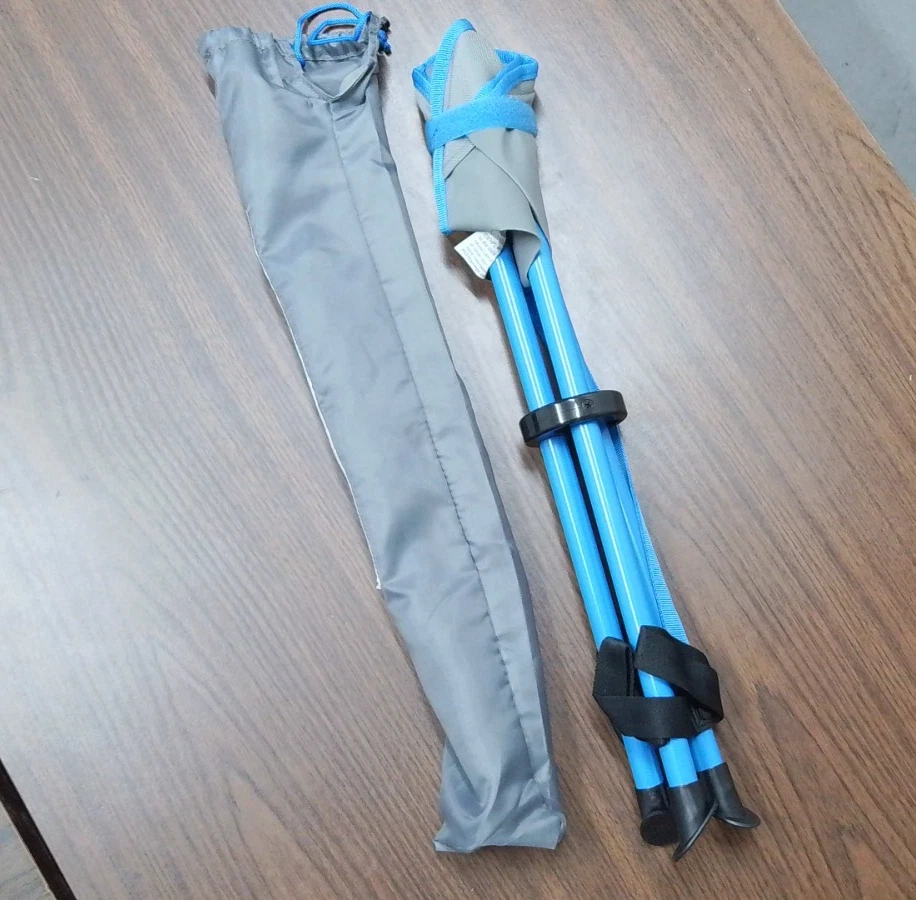 ALPS Mountaineering Tri-Leg Stool Grey/Ocean 14" W x 14" D x 17" H - NEW - Image 3 of 3