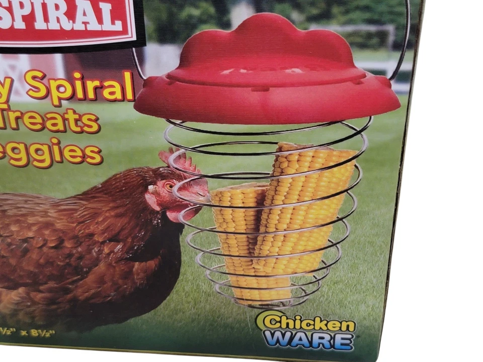 Little Red Hen Treat Spiral Hold golosinas y verduras artículos de pollo nuevos Foto 2 de 4