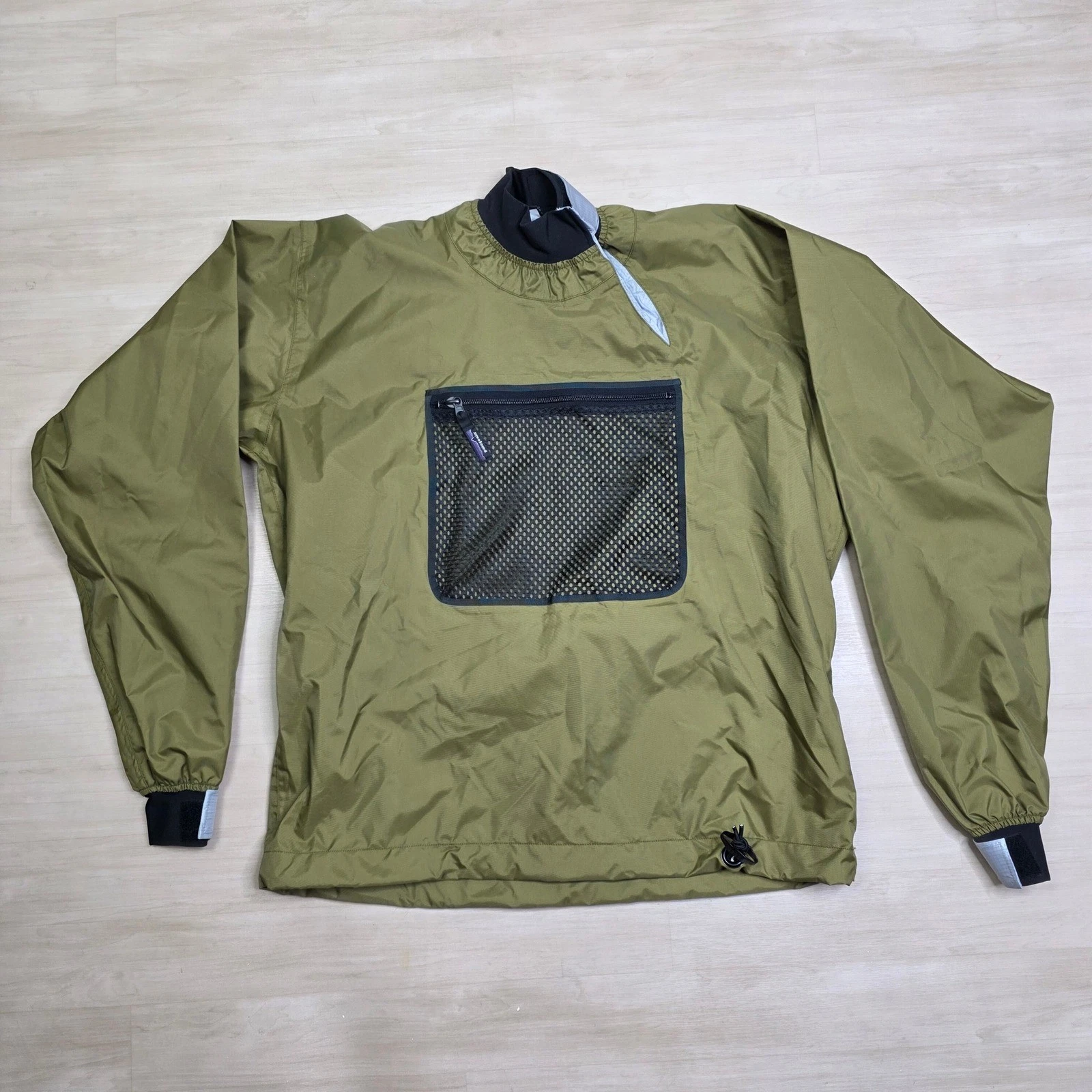 Patagonia Kayak Paddling Jacket Mens Medium Olive Green 82821 S9 Pullover