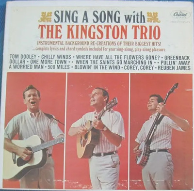 Kingston Trio Sing A Song With The Kingston Trio GATEFOLD NEAR MINT Vinyl LP