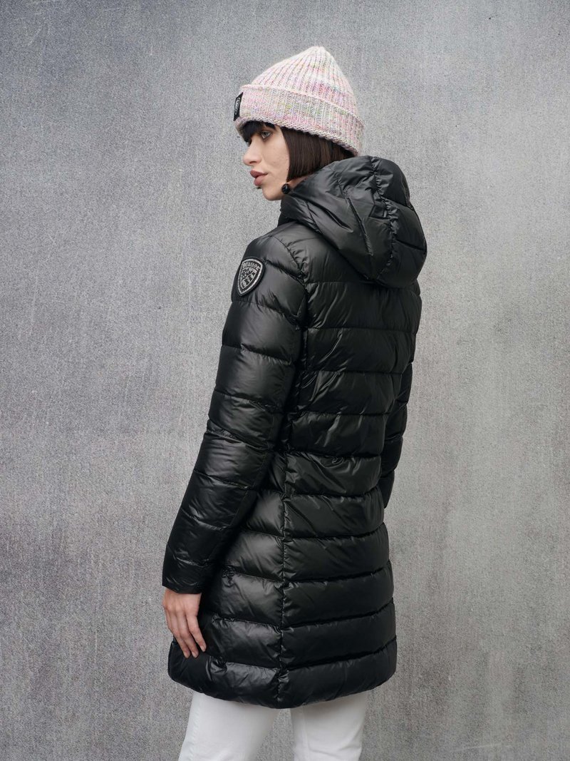 Blauer Piumino Lungo Blu BLAUER DONNA PIUMINO LUNGO CAPPUCCIO Art