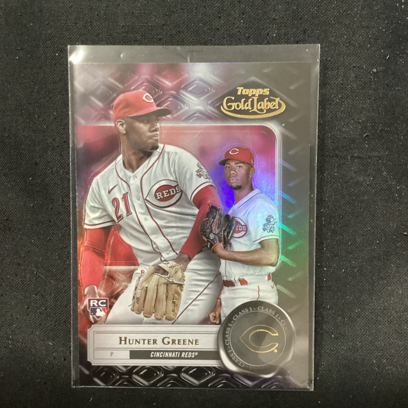 Hunter Greene 2022 Topps Gold Label #34 Class 1 Price Guide