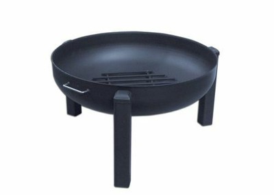 36" Round Fire Pit with Tripod Base, Hybrid Dome Screen ...