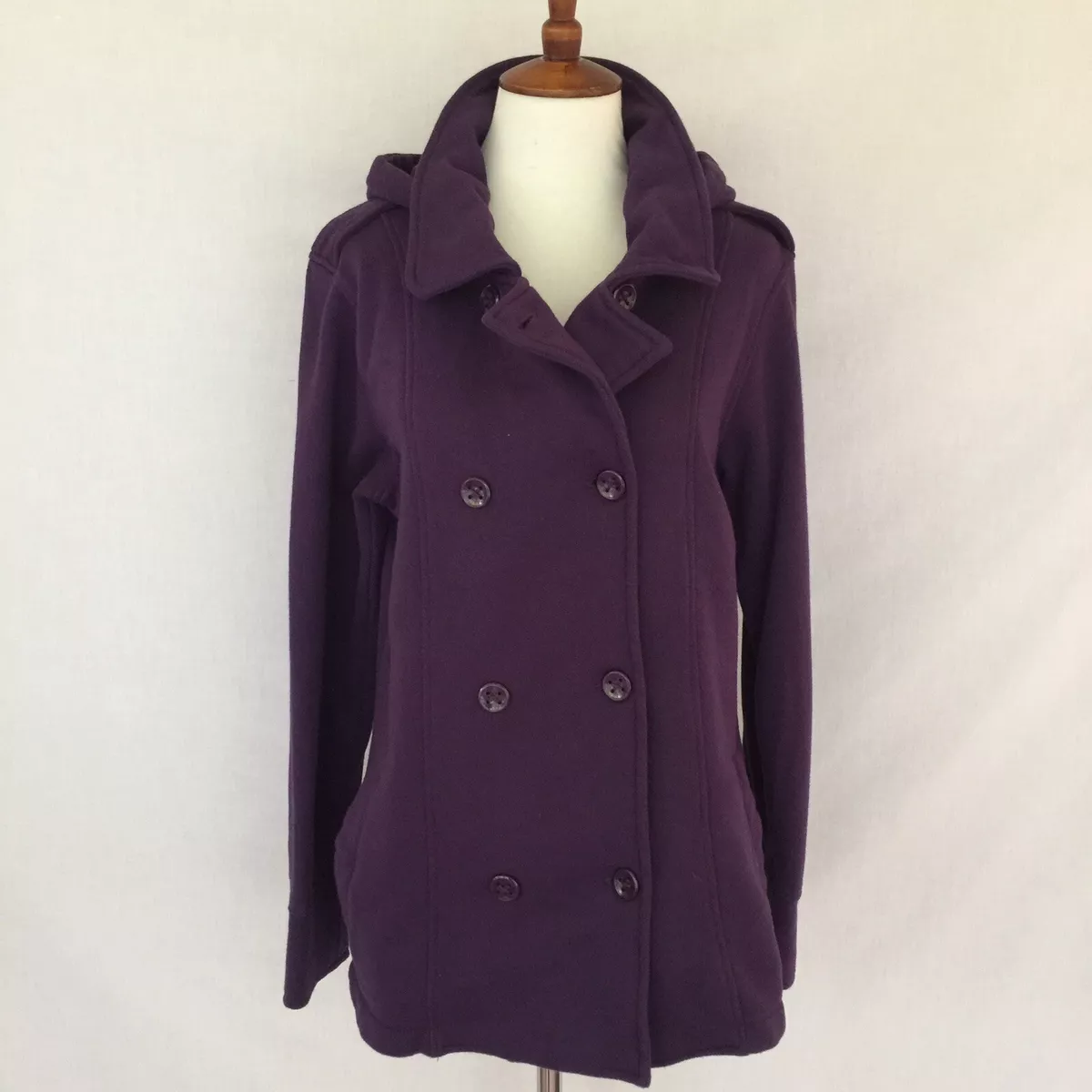 Purple store pea coat
