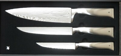 WMF Edition Grand Gourmet Damasteel Messer-Set - Edelstahl, 3 