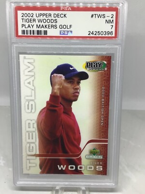 レア TigerWoods1997Mercedes Titleist6球セット 2002 Upper Deck Play Makers Golf #TWS-2 Tiger Woods PSA 7 | eBay
