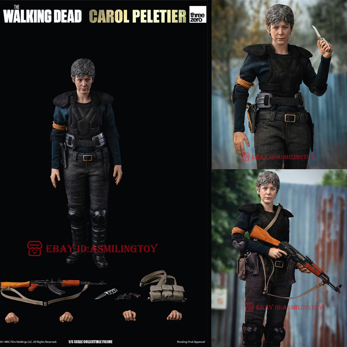 Threezero 3Z005000W0 The Walking Dead Carol Peletier Action Figure