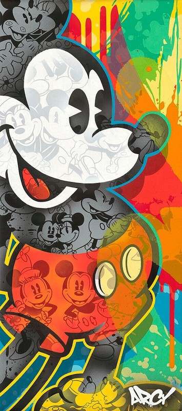 Mickey Mouse Disney Fine Art ARCY Signed Ltd Ed 195 Canvas I'll Be Your Mickey