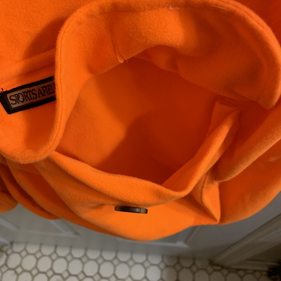 sports afield Hunting Vest Mens XLarge Blaze Orange Shooting Vest eBay