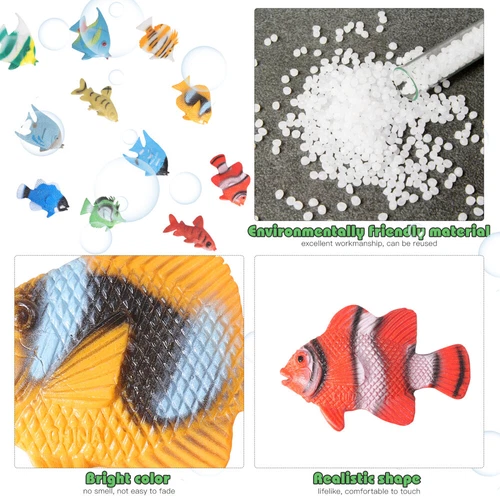 12PCS Tropical Fish Ocean Model Toy Fish Figurines Ocean Animals Toys for Play - Picture 11 of 13