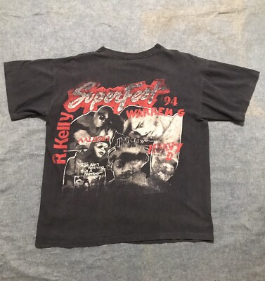 Vintage Budweiser Superfest Shirt 1994 XL Aaliyah Warren G Coolio