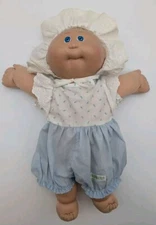 Cabbage Patch Doll With Outfit & Bonnet Xavier Roberts '85 Blue Eyes 1978-1982