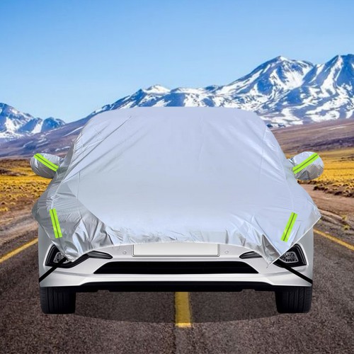 Half Body Car Top Roof Cover 190T Sun UV Rain Snow Resistant Waterproof Outdoor - Picture 10 of 15