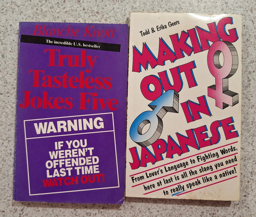 Truly Tasteless Jokes by Blanche Knotts & Making out in Japanese Paperback Books