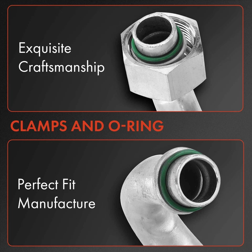 Manguera de línea de succión de aire acondicionado A-Premium para VW Passat 1999-2001 Audi A4 1997-1999 1,8 L Foto 2 de 4