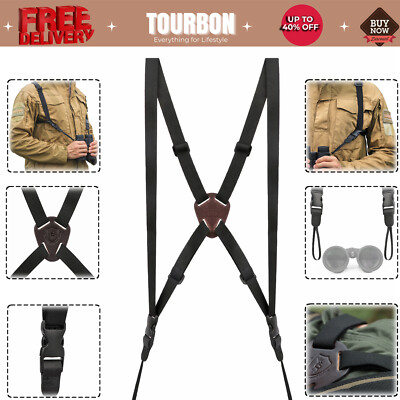 Tourbon Optics Binocular Harness Bino Rangefinders Camera Strap Quick Release