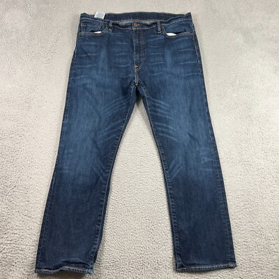 Levis 504 Jeans Mens 38x30 Blue Denim Regular Straight Fit