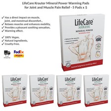 LifeCare Mineral Warming Pads for Joint Muscle Pain Relief 5x5 Patches