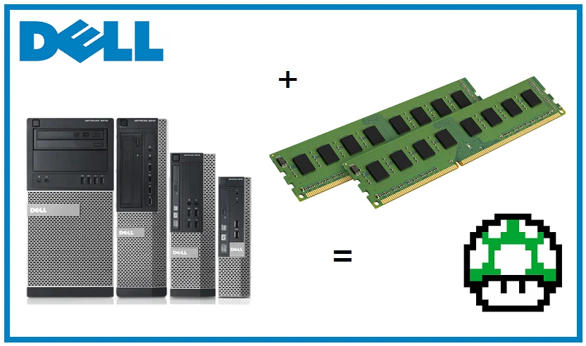 16GB 2x8GB Memory RAM Upgrade Dell OptiPlex 790 Desktop Mini Tower USFF SFF PC