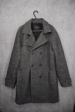 Topman Grey Men's Coat Uk Medium 96-101cm Us M
