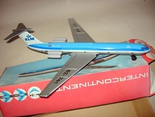 Tin Toy VEB-G.D.R. East Germany friction KLM PASSENGERS TUPOLEV AIRPLANE. BOX