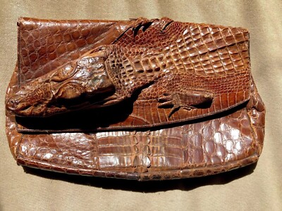 alligator head purse