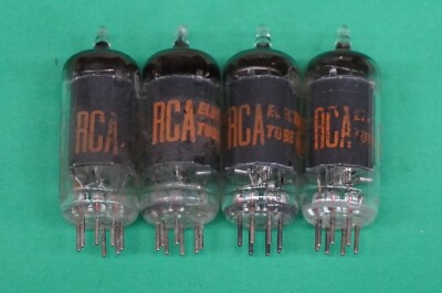 6AU6 - TV / AUDIO / GUITAR / AMPLIFIER / HAM / RADIO tube - lot of (4)
