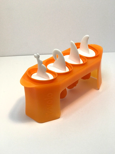 Tovolo Silicone Dinosaure Popsicle Moule Orange Blanc 4 Formes Fun Dino - Photo 10/16