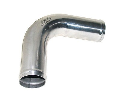 90° Alu-Rohrbogen 76mm LLK Turbo Kühler Silikonschlauch Rallye Racing
