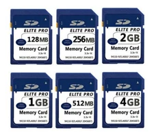 SD Card 128MB 256MB 512MB 1GB 2GB SD Card Flash SD Memory Card