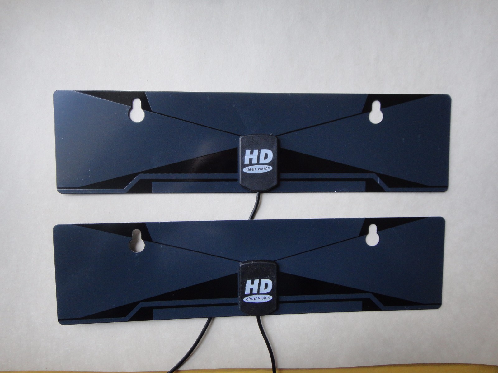 2X-Digital Indoor VHF UHF Ultra Thin Flat TV Antenna for HDTV 1080P DTV ...