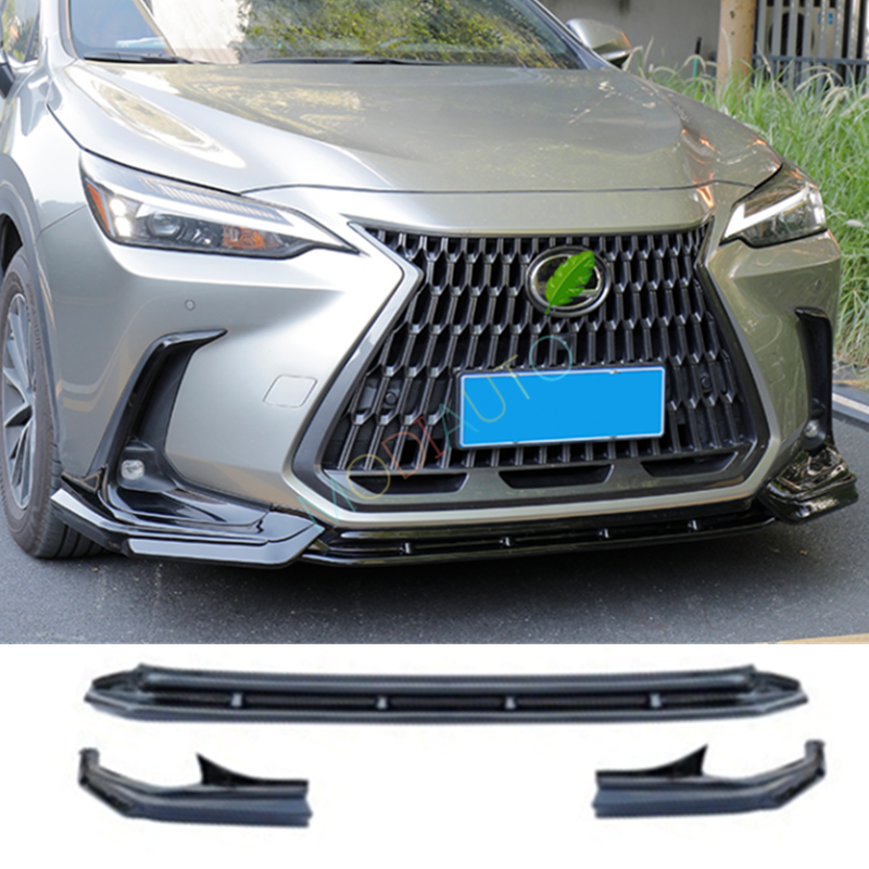 For 2022-2025 24 Lexus NX 250 350H 450H Black Front Bumper Spoiler