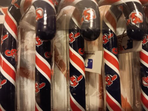 Cleveland Indians Sport Candy Cane Ornaments MLB RARE Vintage Guardians - Picture 3 of 9