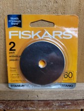 Fiskars 60mm Rotary Blade Titanium 2 Pack 01-005896