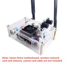Clear Acrylic Case with Cooling Fan FR Mode button for Jetson Nano B01 Version