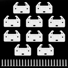 Drawer Track Guides - Replacement Parts with Screws for Dressers, Hutches and Dr