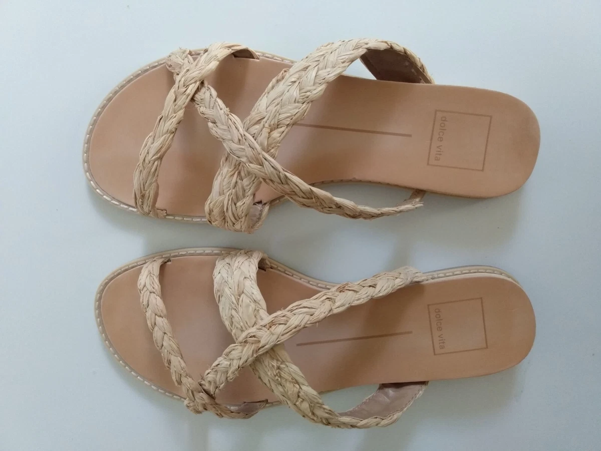 Dolce Vita Nebi Sandal in Natural Raffia Size 7.5M 201 eBay